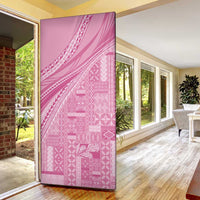 Pasifika Women's Day - Samoa Siapo Malu Tattoo Inspired Door Cover Pink