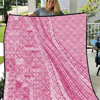 Pasifika Women's Day - Samoa Siapo Malu Tattoo Inspired Quilt Pink