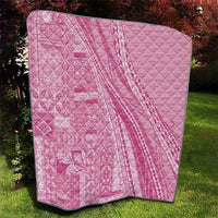 Pasifika Women's Day - Samoa Siapo Malu Tattoo Inspired Quilt Pink
