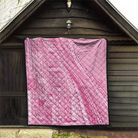 Pasifika Women's Day - Samoa Siapo Malu Tattoo Inspired Quilt Pink