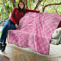 Pasifika Women's Day - Samoa Siapo Malu Tattoo Inspired Quilt Pink