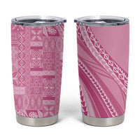 Pasifika Women's Day - Samoa Siapo Malu Tattoo Inspired Tumbler Cup Pink