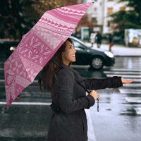Pasifika Women's Day - Samoa Siapo Malu Tattoo Inspired Umbrella Pink
