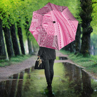 Pasifika Women's Day - Samoa Siapo Malu Tattoo Inspired Umbrella Pink