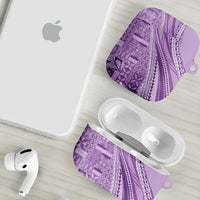 Pasifika Women's Day - Samoa Siapo Malu Tattoo Inspired AirPods Case Lavender