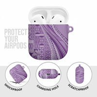 Pasifika Women's Day - Samoa Siapo Malu Tattoo Inspired AirPods Case Lavender