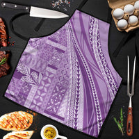 Pasifika Women's Day - Samoa Siapo Malu Tattoo Inspired Apron Lavender