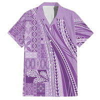 Pasifika Women's Day - Samoa Siapo Malu Tattoo Inspired Hawaiian Shirt Lavender