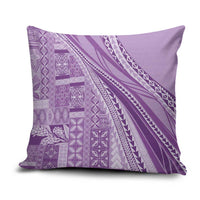 Pasifika Women's Day - Samoa Siapo Malu Tattoo Inspired Pillow Cover Lavender