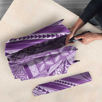Pasifika Women's Day - Samoa Siapo Malu Tattoo Inspired Umbrella Lavender
