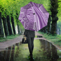 Pasifika Women's Day - Samoa Siapo Malu Tattoo Inspired Umbrella Lavender