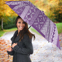Pasifika Women's Day - Samoa Siapo Malu Tattoo Inspired Umbrella Lavender