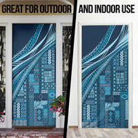 Pasifika Women's Day - Samoa Siapo Malu Tattoo Inspired Door Cover Navy Blue