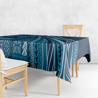 Pasifika Women's Day - Samoa Siapo Malu Tattoo Inspired Tablecloth Navy Blue