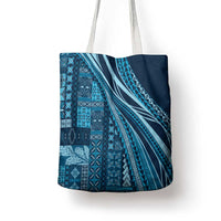 Pasifika Women's Day - Samoa Siapo Malu Tattoo Inspired Tote Bag Navy Blue