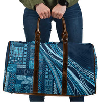 Pasifika Women's Day - Samoa Siapo Malu Tattoo Inspired Travel Bag Navy Blue LT7 Navy Blue - Polynesian Pride
