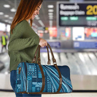Pasifika Women's Day - Samoa Siapo Malu Tattoo Inspired Travel Bag Navy Blue LT7 - Polynesian Pride