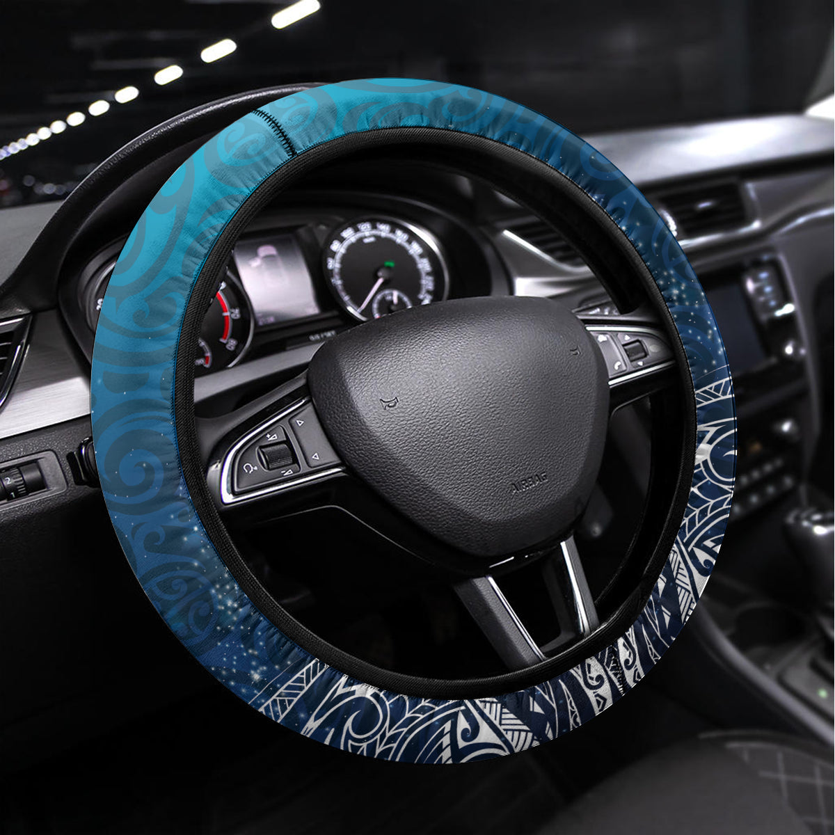 New Zealand Matariki Steering Wheel Cover Starry Night Style