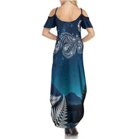 New Zealand Matariki Summer Maxi Dress Starry Night Style