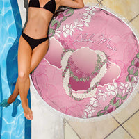 Hawaii Maui Island Flowers Lei Beach Blanket Lokelani Rose Pink LT7 - Polynesian Pride
