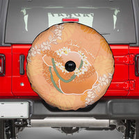 Hawaii Lanai Island Flowers Lei Spare Tire Cover Orange Kaunaoa Mix Maile LT7 - Polynesian Pride