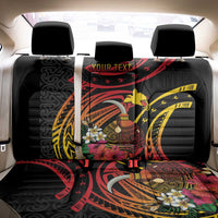 Personalized Milne Bay Back Car Seat Cover PNG Lime Pot with Oro Tapa LT7 - Polynesian Pride