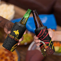 Personalized Milne Bay 4 in 1 Can Cooler Tumbler PNG Lime Pot with Oro Tapa