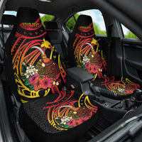 Personalized Milne Bay Car Seat Cover PNG Lime Pot with Oro Tapa LT7 One Size Black - Polynesian Pride