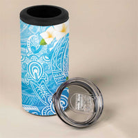 Hafa Adai Guam Chamorro Personalized 4 in 1 Can Cooler Tumbler Ocean Blue Latte Stone with Guasali - Polynesian Pride