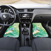 Hafa Adai Guam Chamorro Personalized Car Mats Summer Green Latte Stone with Guasali - Polynesian Pride