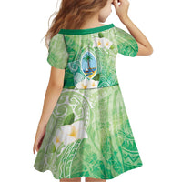 Hafa Adai Guam Chamorro Personalized Family Matching Off Shoulder Maxi Dress and Hawaiian Shirt Summer Green Latte Stone with Guasali - Polynesian Pride