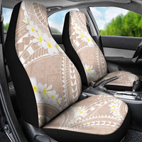 Polynesian Vintage Floral Car Seat Cover Beige Motifs LT7 - Polynesian Pride