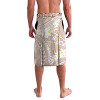 Polynesian Vintage Floral Lavalava Beige Motifs - Polynesian Pride