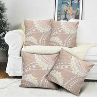 Polynesian Vintage Floral Pillow Cover Beige Motifs LT7 - Polynesian Pride