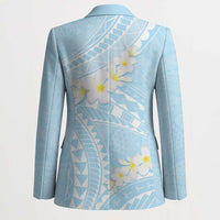 Polynesian Vintage Floral Blazer Azure Motifs - Polynesian Pride