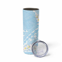 Polynesian Vintage Floral Skinny Tumbler Azure Motifs - Polynesian Pride