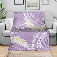 Polynesian Vintage Floral Blanket Lavender Motifs - Polynesian Pride