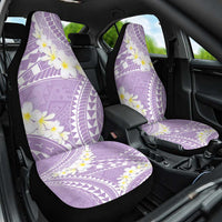 Polynesian Vintage Floral Car Seat Cover Lavender Motifs LT7 One Size Lavender - Polynesian Pride