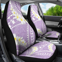 Polynesian Vintage Floral Car Seat Cover Lavender Motifs LT7 - Polynesian Pride
