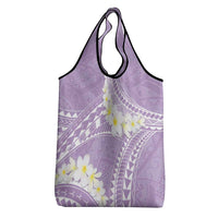 Polynesian Vintage Floral Grocery Bag Lavender Motifs - Polynesian Pride