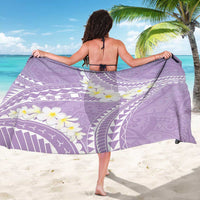 Polynesian Vintage Floral Sarong Lavender Motifs - Polynesian Pride