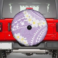 Polynesian Vintage Floral Spare Tire Cover Lavender Motifs LT7 - Polynesian Pride