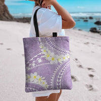 Polynesian Vintage Floral Tote Bag Lavender Motifs - Polynesian Pride