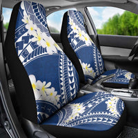 Polynesian Vintage Floral Car Seat Cover Navy Blue Motifs LT7 - Polynesian Pride