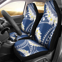 Polynesian Vintage Floral Car Seat Cover Navy Blue Motifs LT7 - Polynesian Pride