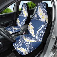 Polynesian Vintage Floral Car Seat Cover Navy Blue Motifs LT7 - Polynesian Pride