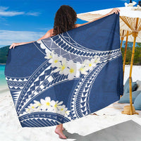 Polynesian Vintage Floral Sarong Navy Blue Motifs - Polynesian Pride