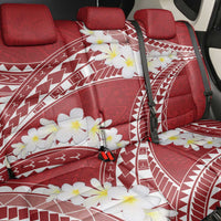 Polynesian Vintage Floral Back Car Seat Cover Scarlet Motifs LT7 - Polynesian Pride