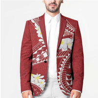 Polynesian Vintage Floral Blazer Scarlet Motifs - Polynesian Pride