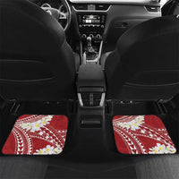 Polynesian Vintage Floral Car Mats Scarlet Motifs - Polynesian Pride